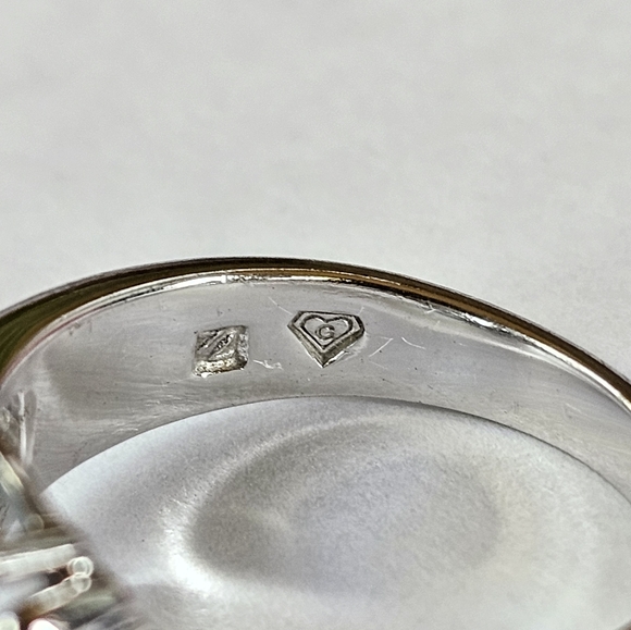 Certified Blue Topaz Sterling Silver Ring Size 7 π - Picture 13 of 14